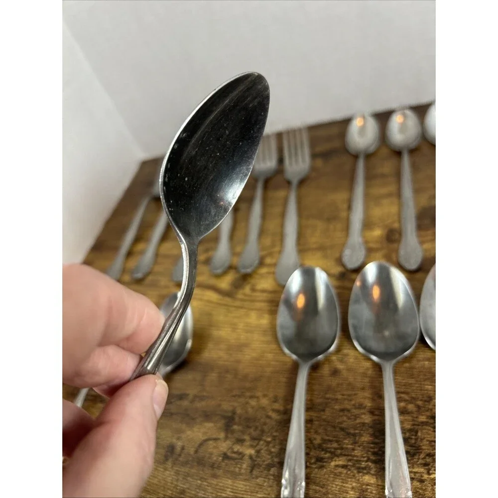 Hampton Hall Carolyn Stainless Flatware Mixed Lot 23 Pc Replacement Set Vintage